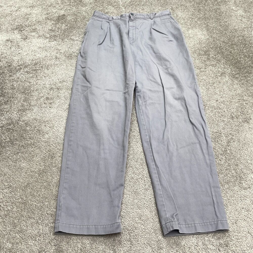 Dockers Vintage Classic Khaki Pants Mens 16x31 Blue Straight Leg Cotton Casual